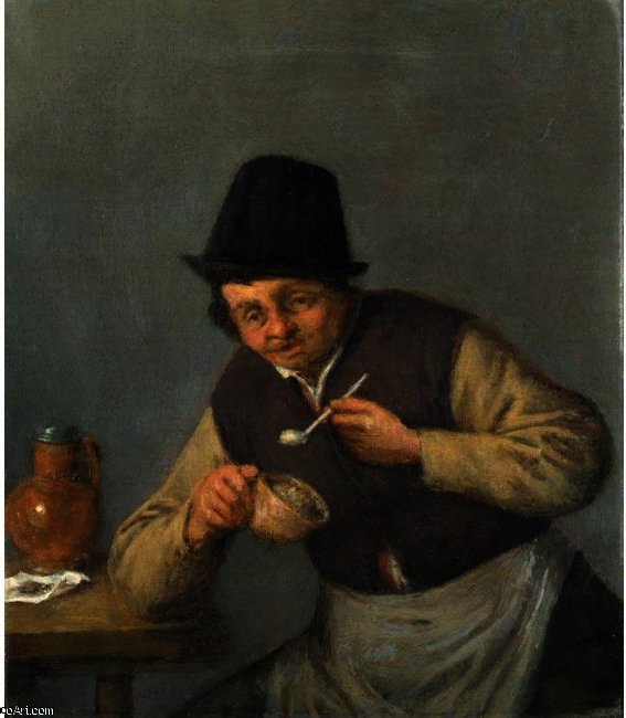 A Peasant With His Pipe — Adriaen Van Ostade