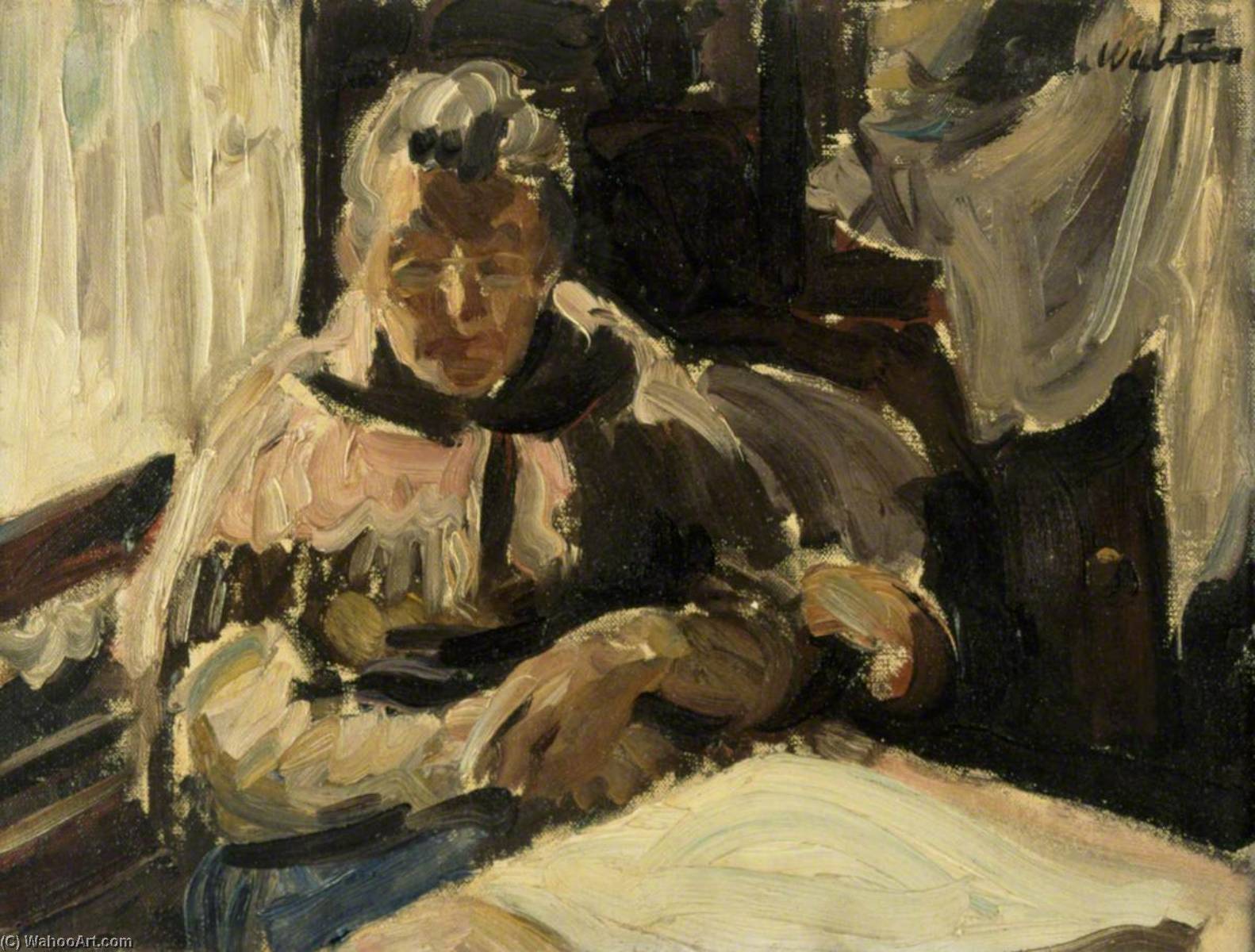 Old Lady Reading — Evan Walters