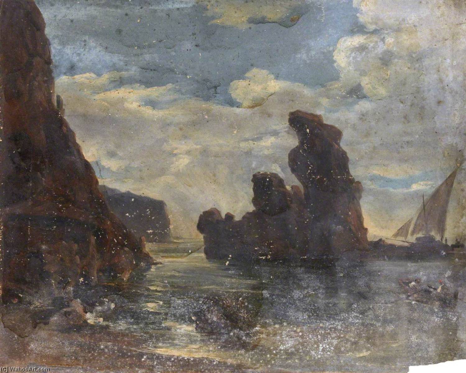 Rocky Outcrop In The Water — Thomas Stuart Smith