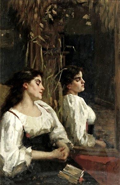 A Moment Of Reflection — Thérèse Schwartze