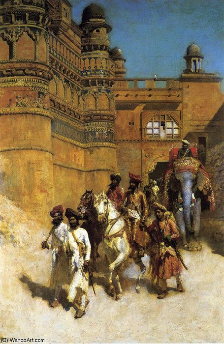 The Maharahaj Of Gwalior Before His Palace — Edwin Lord Weeks