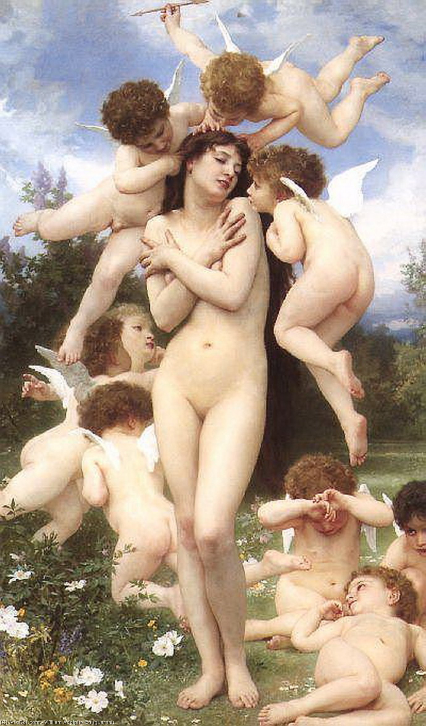 Le Printemps (also Known As The Return Of Spring) — William-adolphe Bouguereau