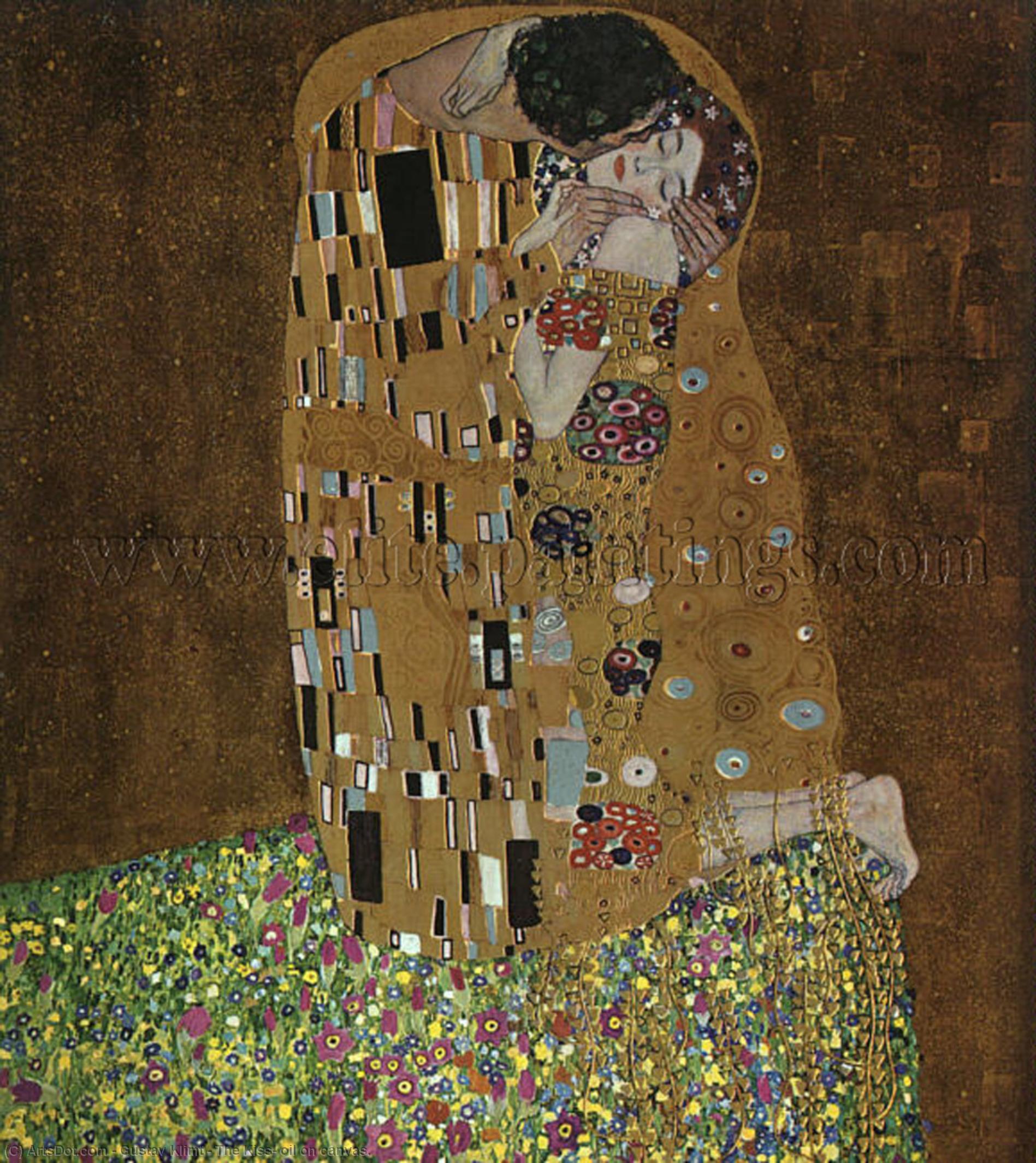 The Kiss, Oil On Canvas. — Gustav Klimt