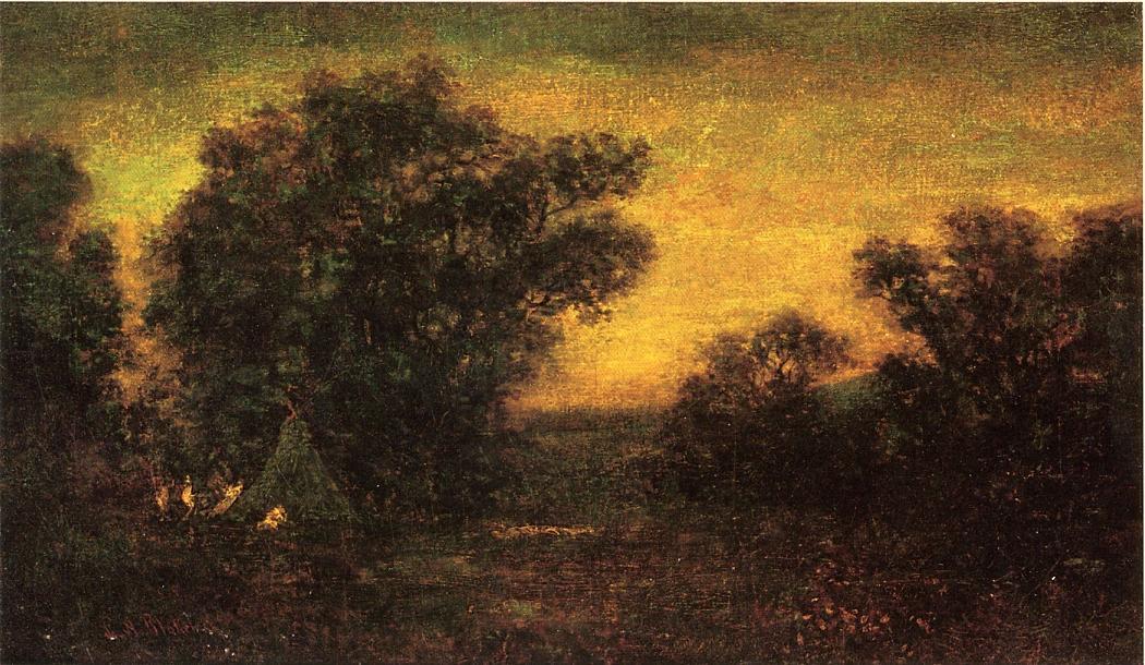 Landscape With Indian Encampment — Ralph Albert Blakelock