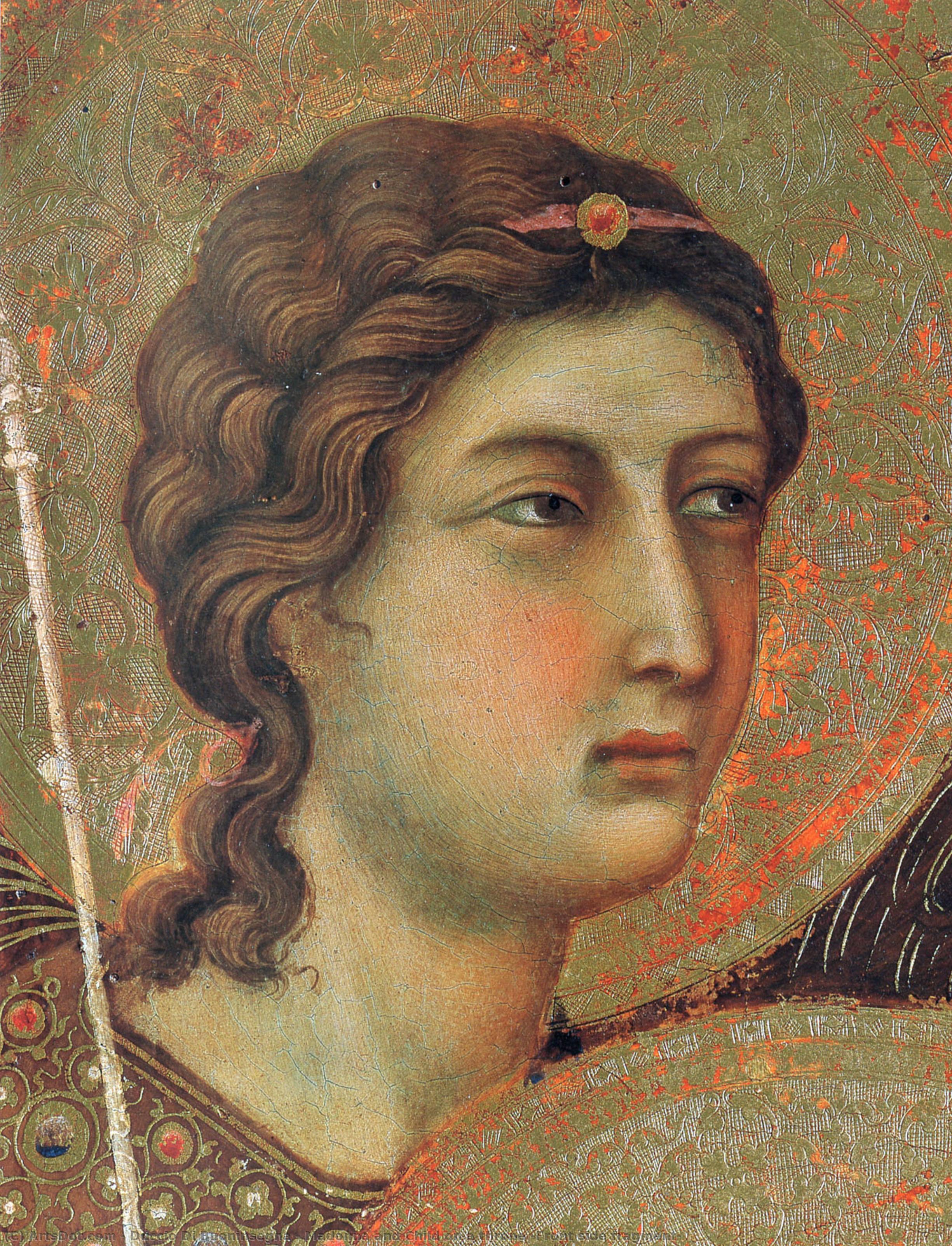 Madonna And Child On A Throne (front Side Fragment) — Duccio Di Buoninsegna