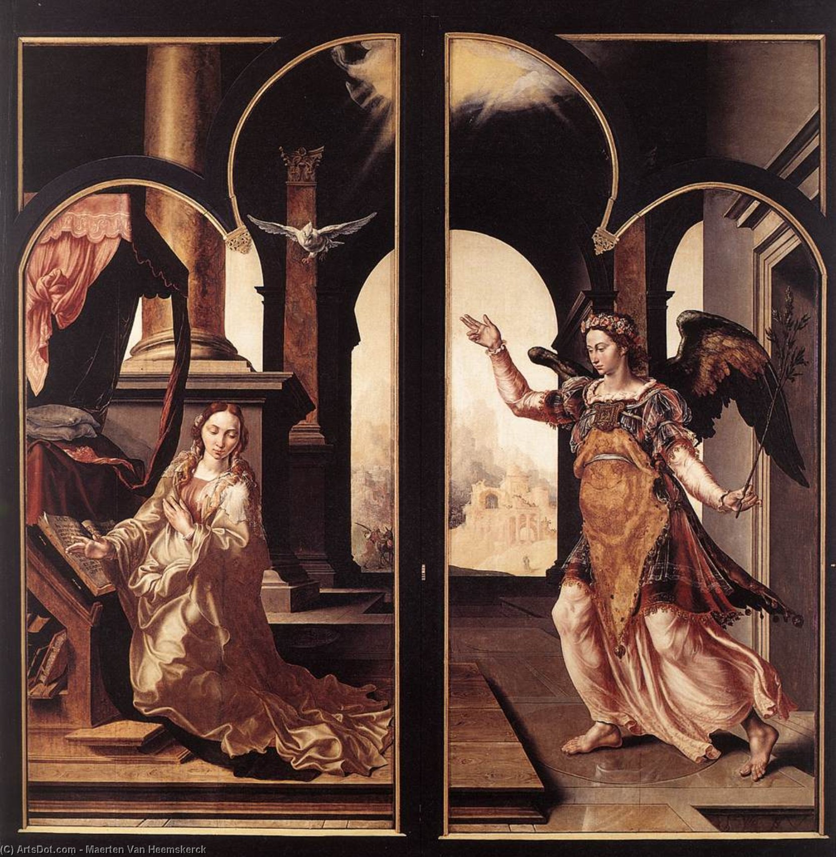 La Anunciación — Maerten Van Heemskerck