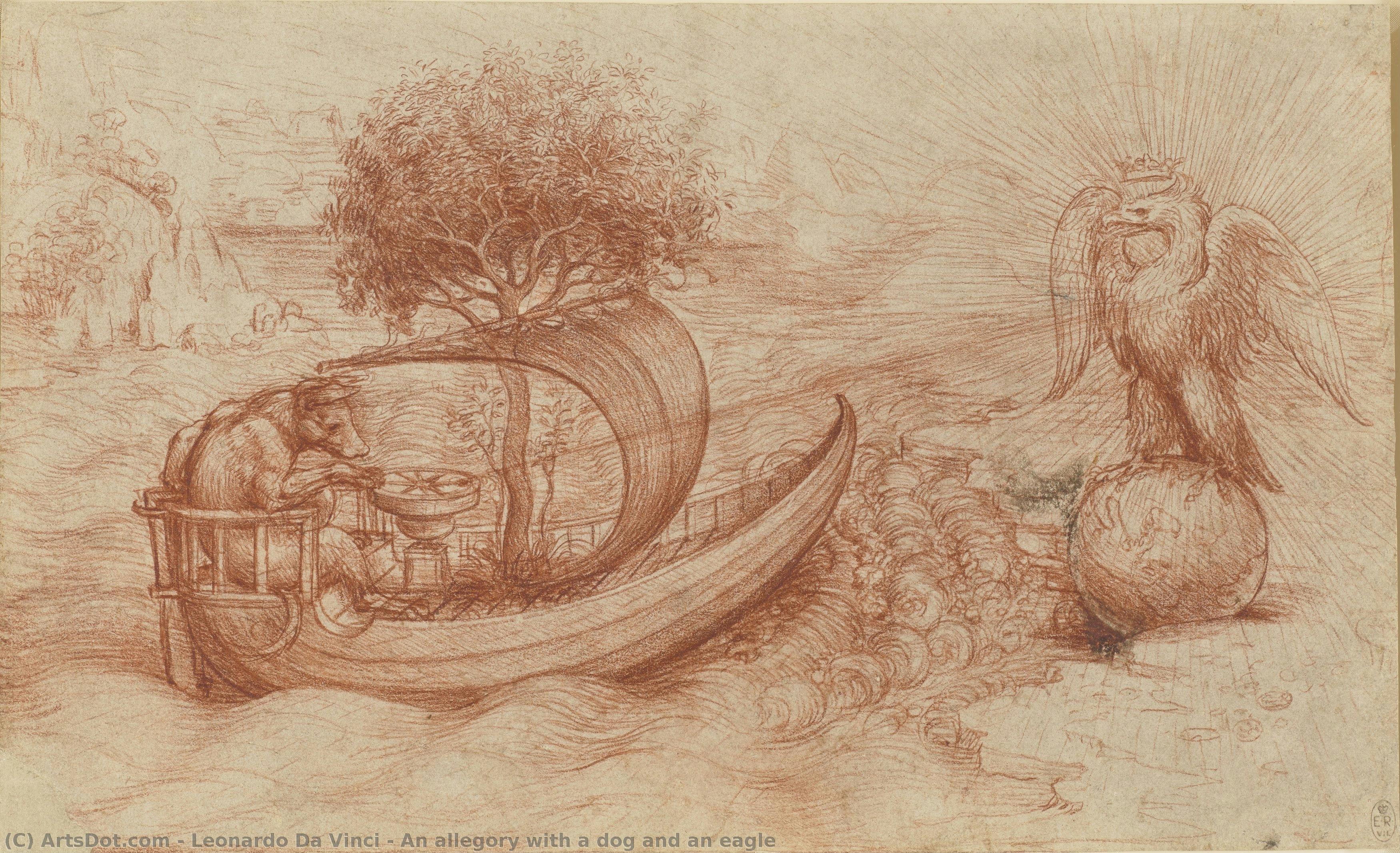 An Allegory With A Dog And An Eagle — Leonardo Da Vinci