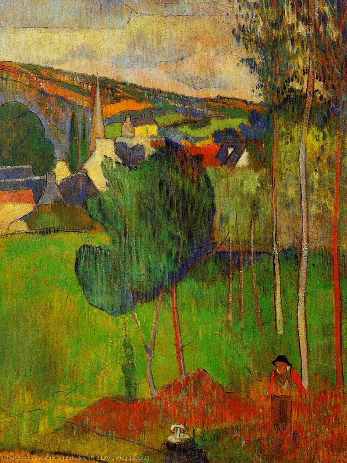 View Of Pont-aven From Lezaven — Eugène Henri Paul Gauguin