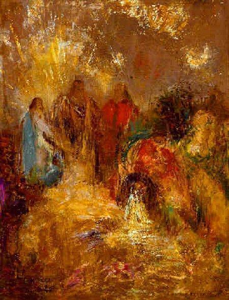 Christ And His Desciples — Odilon Redon