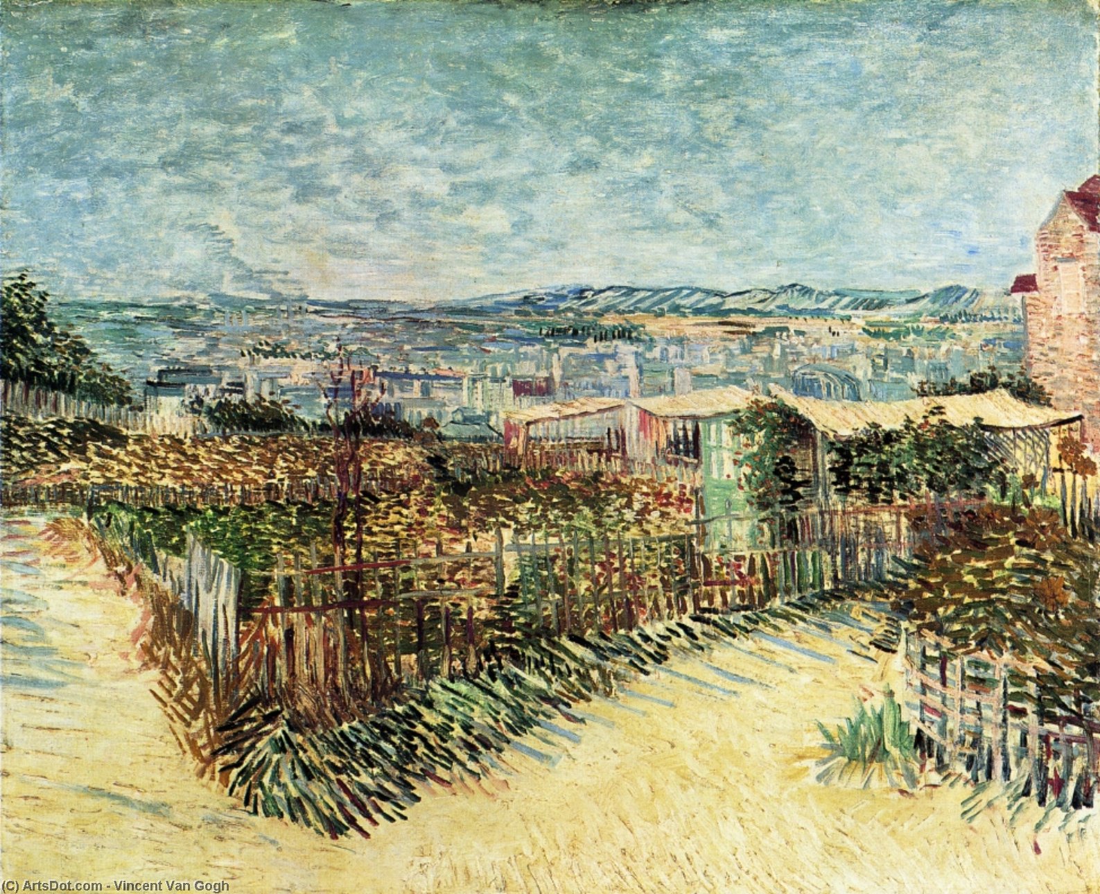 Vegetable Gardens In Montmartre — Vincent Willem Van Gogh