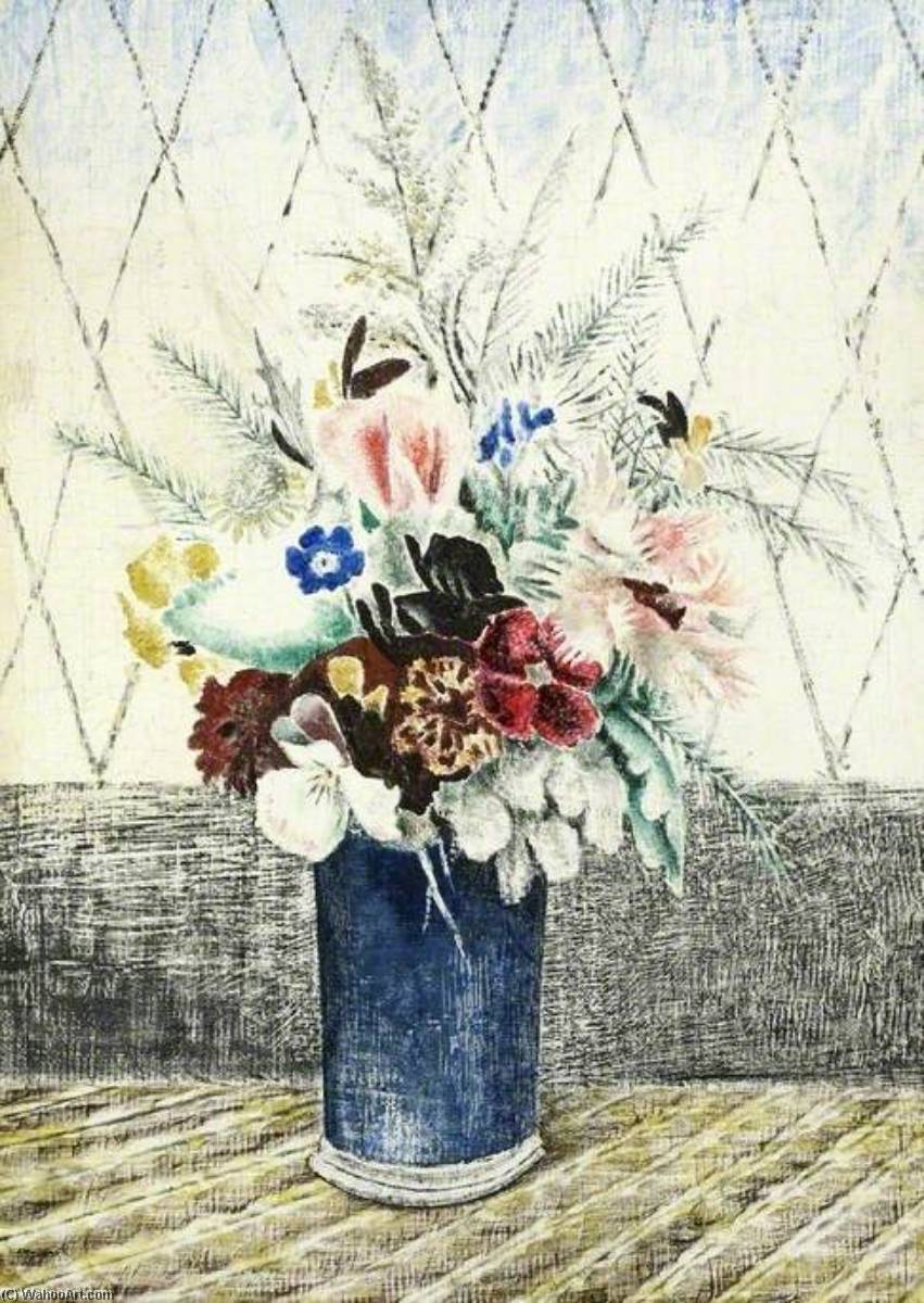 Flowers In A Blue Pot — Dorothy Larcher