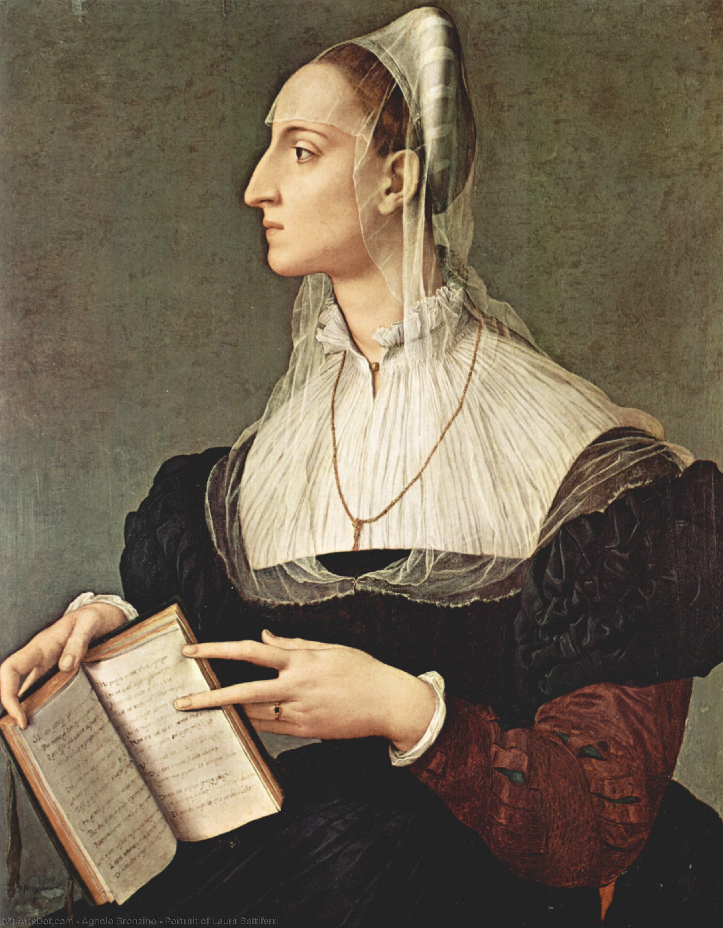 Portrait Of Laura Battiferri — Agnolo Bronzino