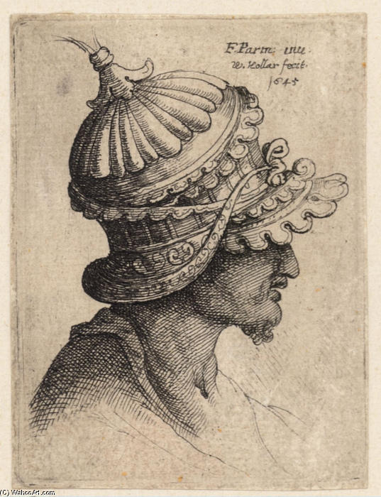 Extravagantly Ornamental Helmet — Parmigianino