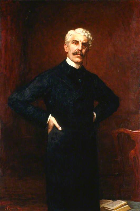 Sir Squire Bancroft (squire White Butterfield) — Hugh Goldwin Riviere