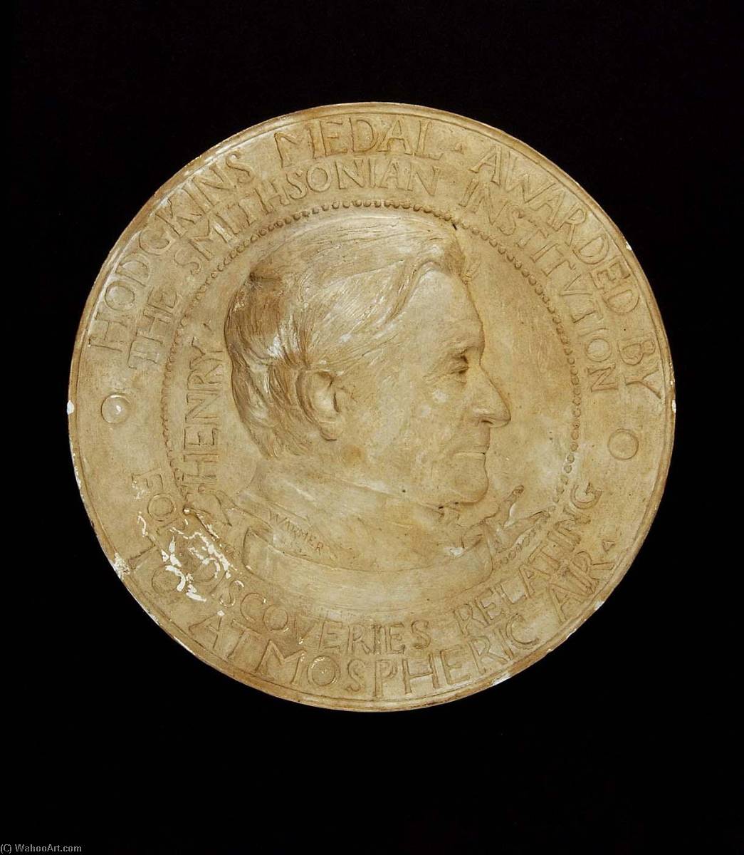 Model For Hodgkins Medal — Olin Levi Warner