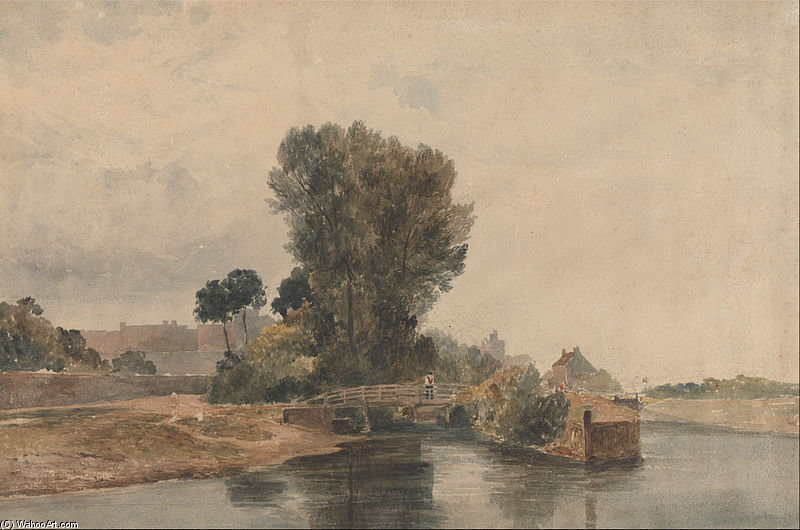 Windsor From Below The Locks — Peter De Wint
