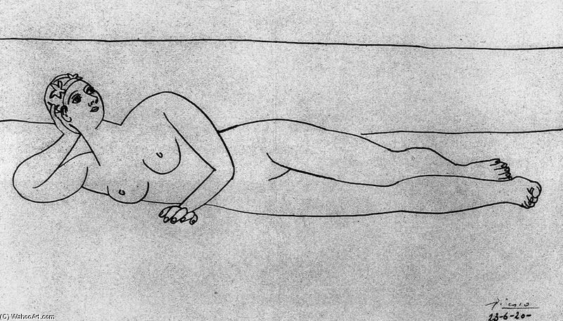 Bañista Tendida — Pablo Picasso