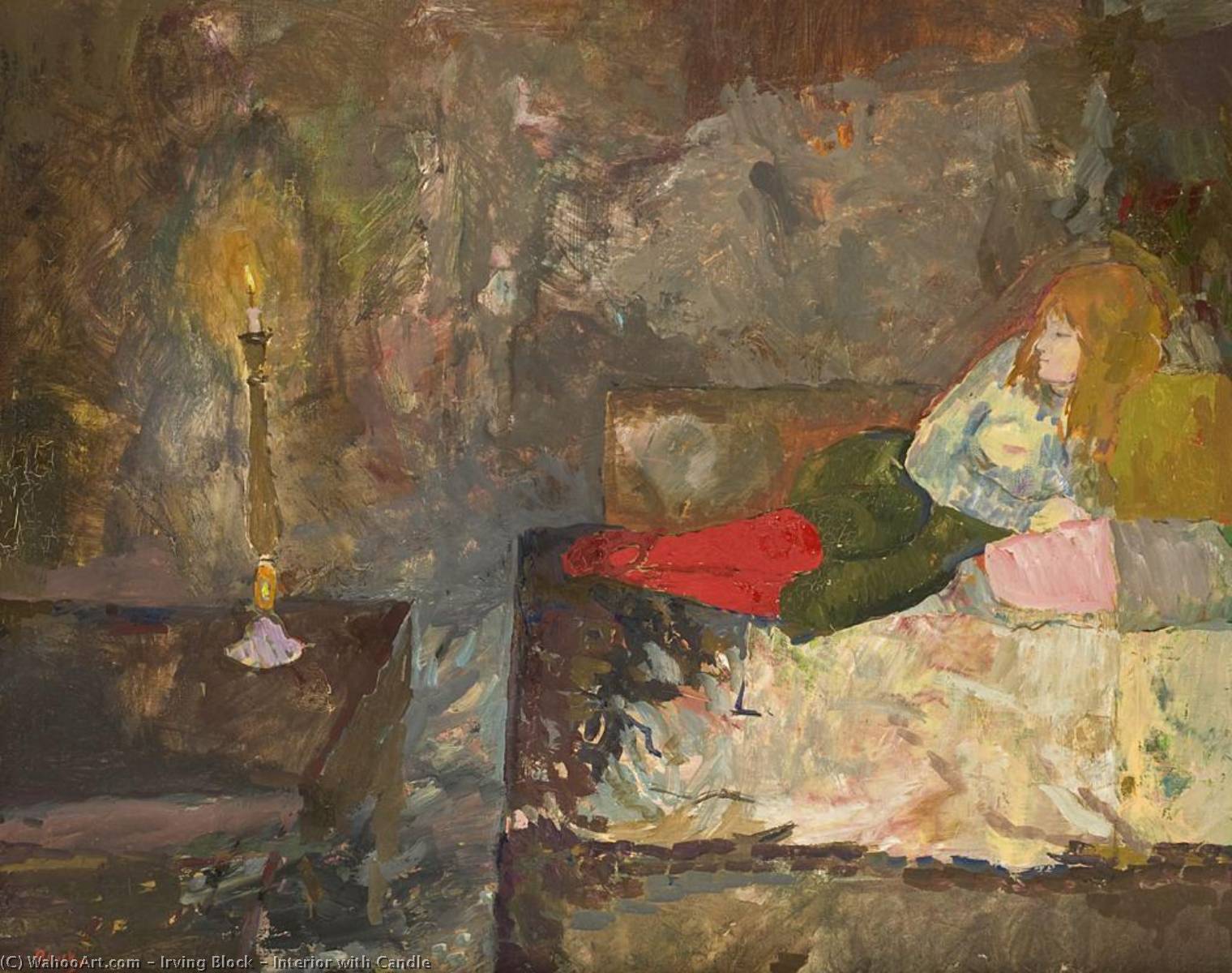 Interior With Candle — Irving Block