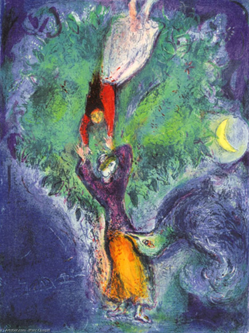 So She Came Down From The Tree — Marc Chagall