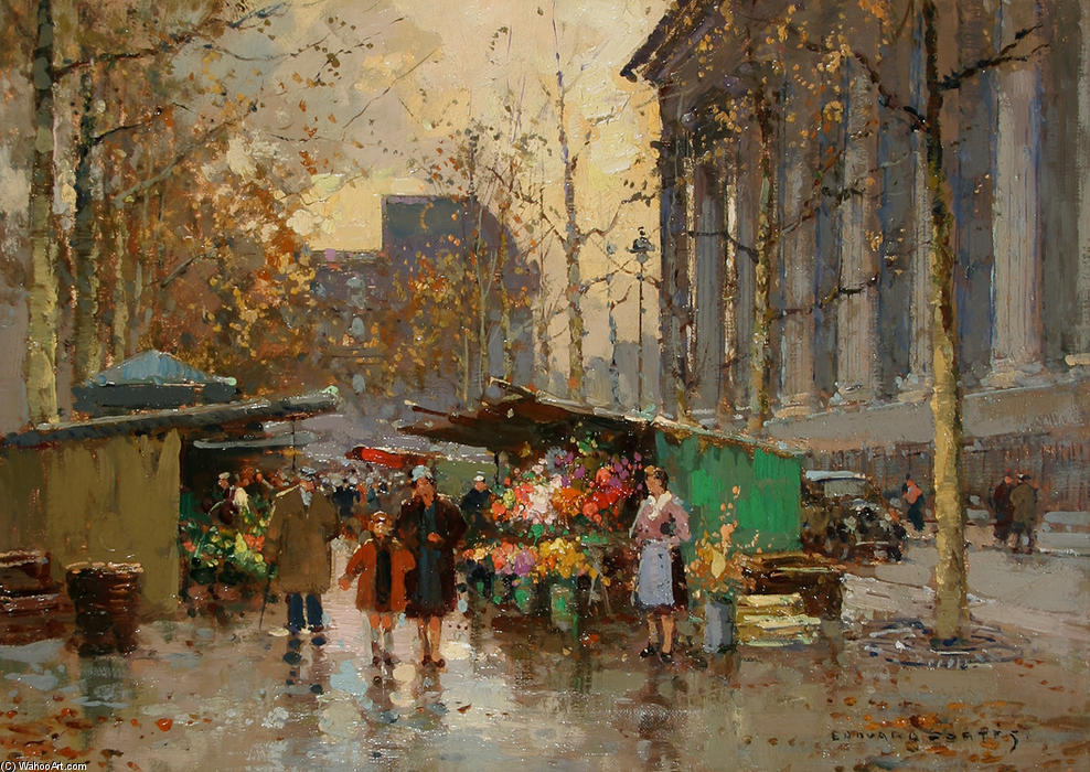 Flower Market At La Madeleine — Edouard Cortès