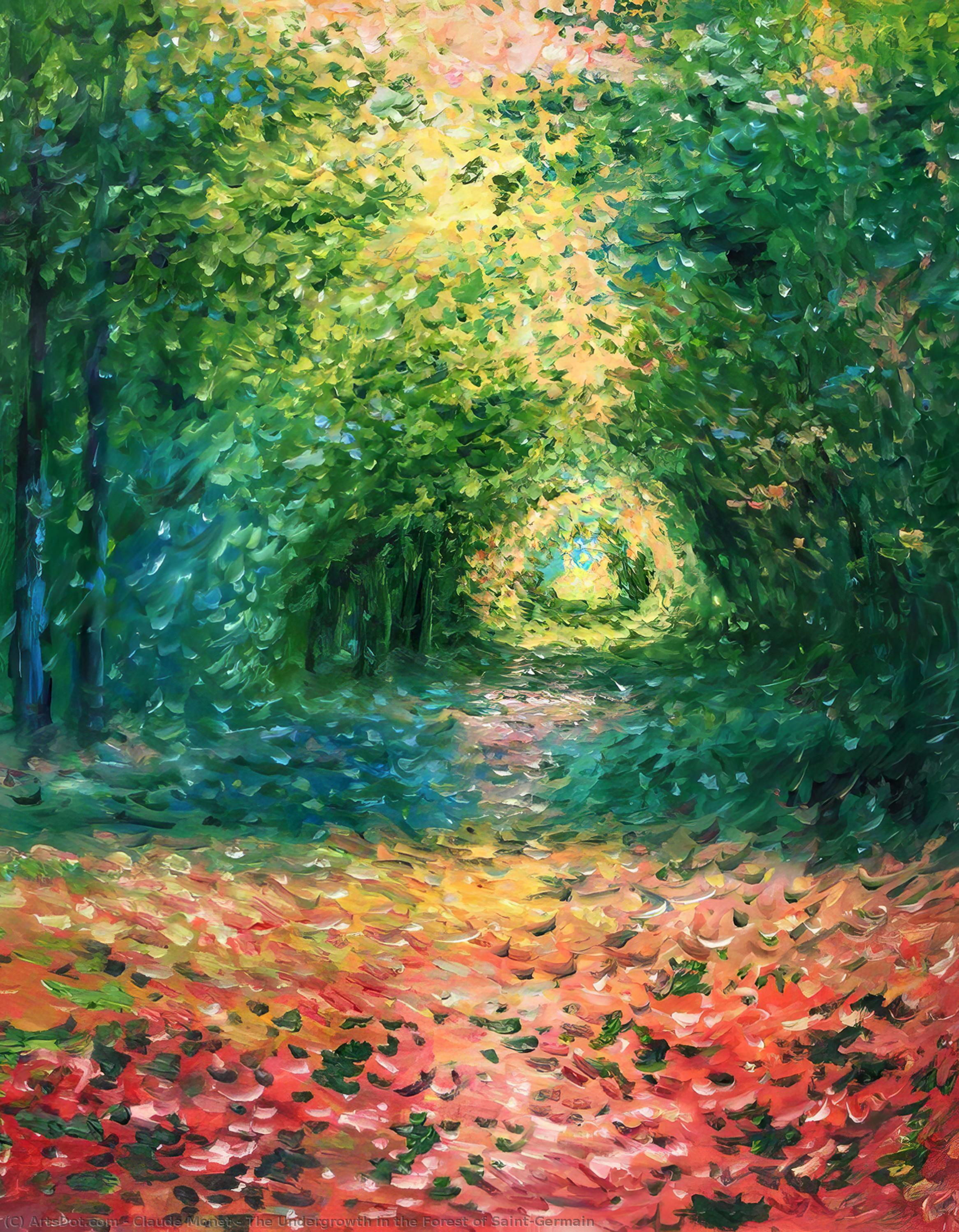 The Undergrowth In The Forest Of Saint-germain — Claude Monet
