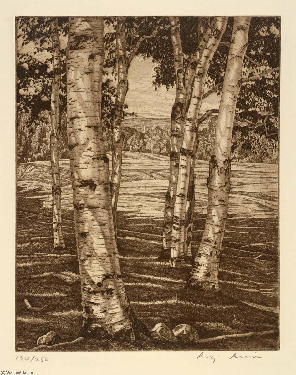 Birches And Beyond — Luigi Lucioni