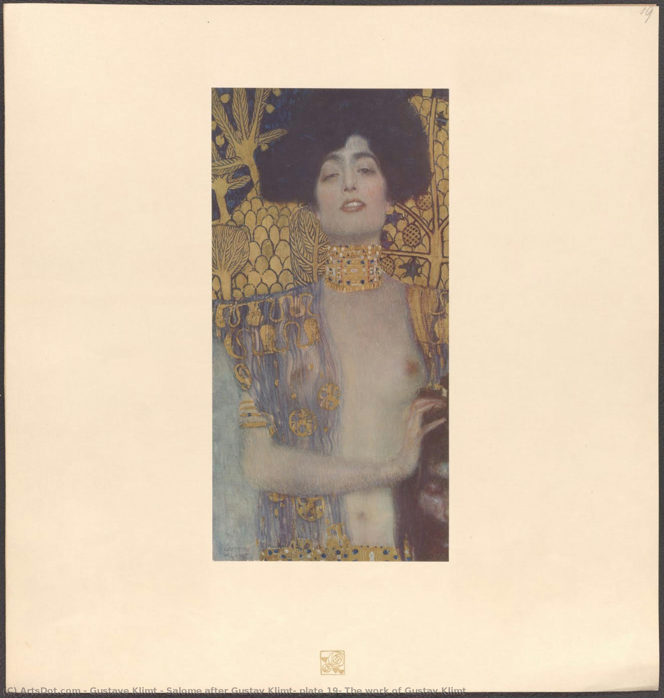 Salome After Gustav Klimt, Plate 19, The Work Of Gustav Klimt — Gustav Klimt