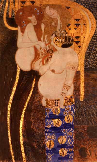 Beethoven Frieze(detail)08 — Gustav Klimt