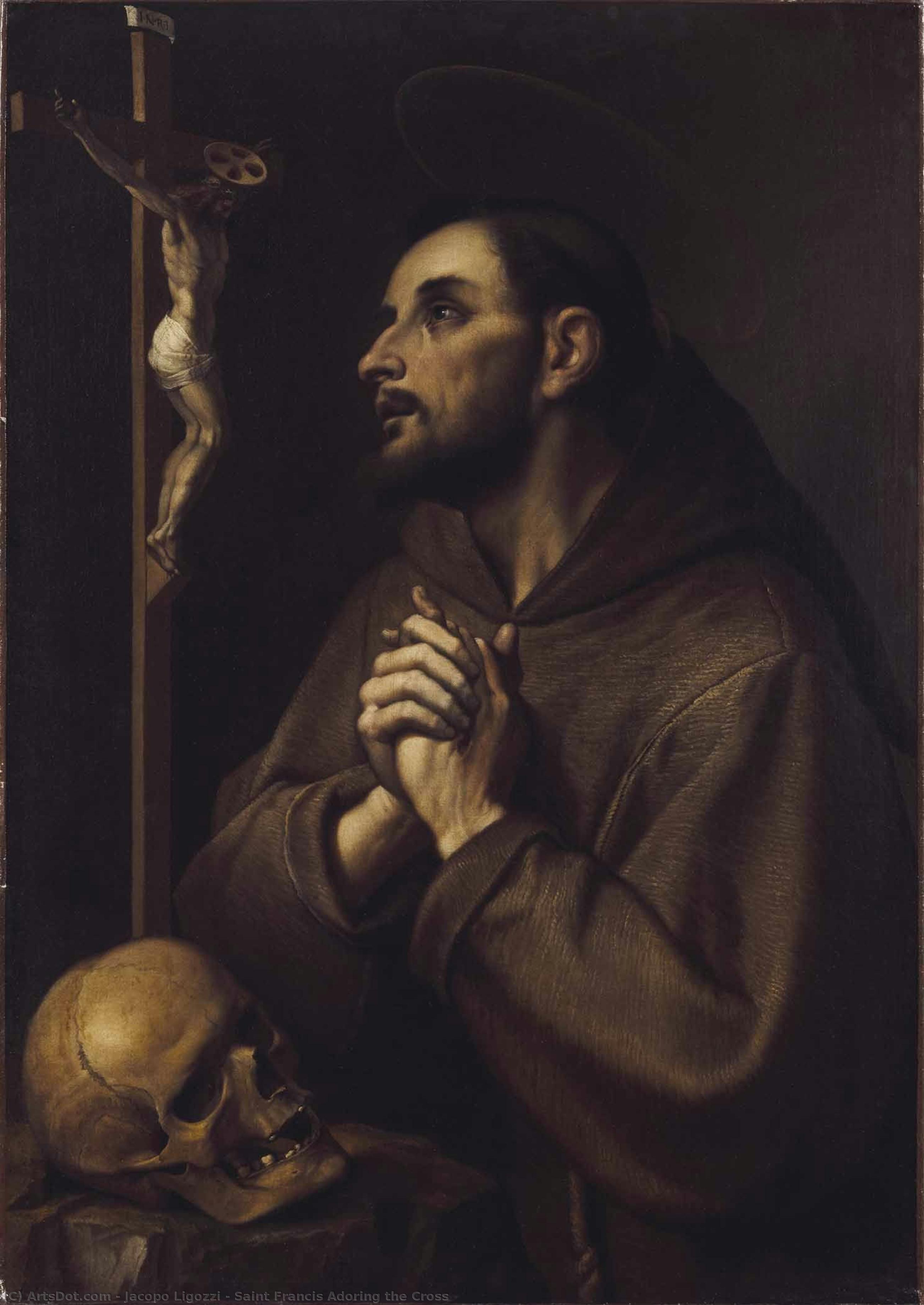 Saint Francis Adoring The Cross — Jacopo Ligozzi