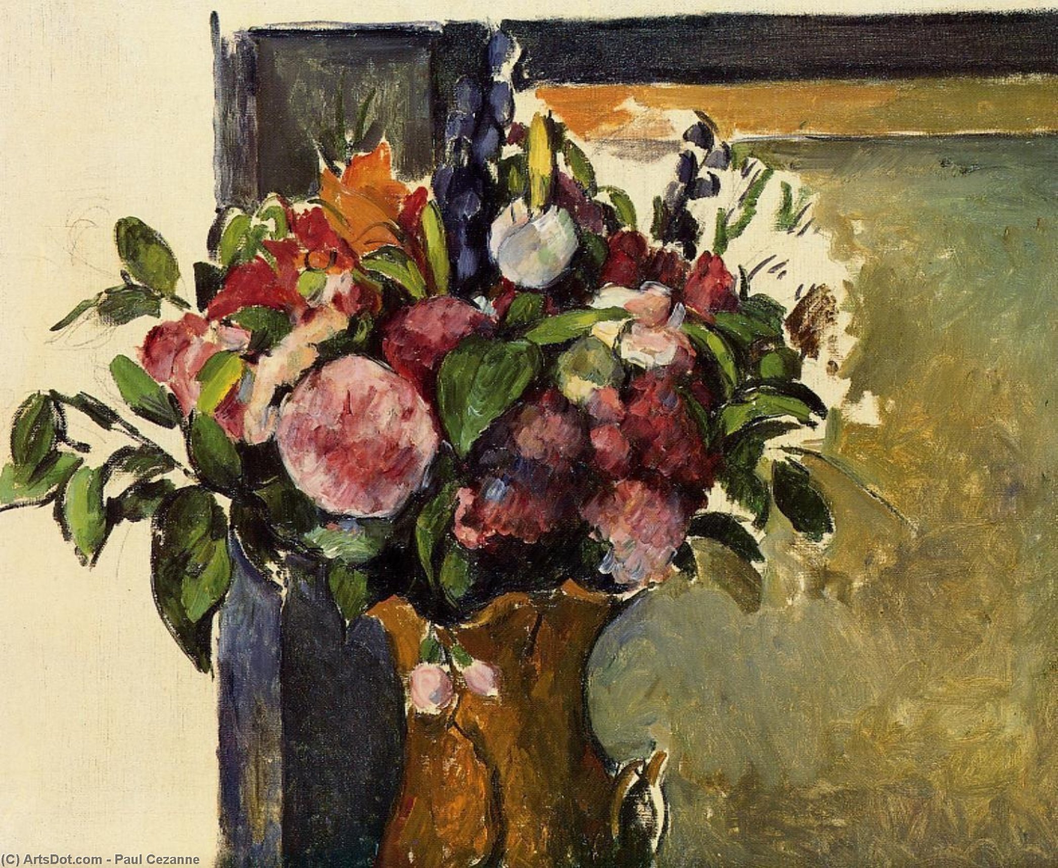 Flowers In A Vase — Paul Cézanne