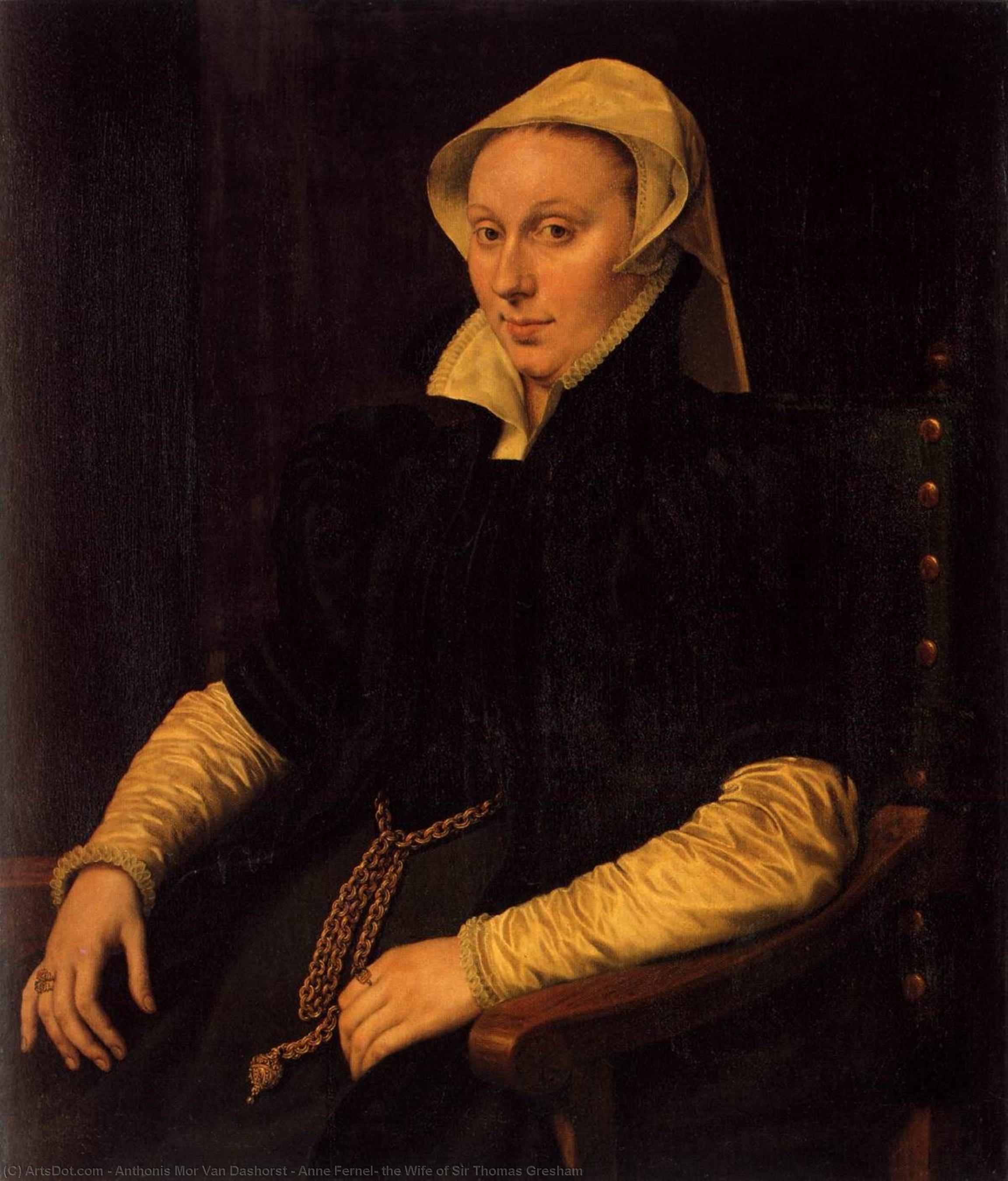 Anne Fernel, The Wife Of Sir Thomas Gresham — Anthonis Mor Van Dashorst