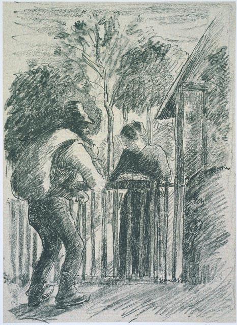 Beggar And Peasant Woman — Camille Pissarro