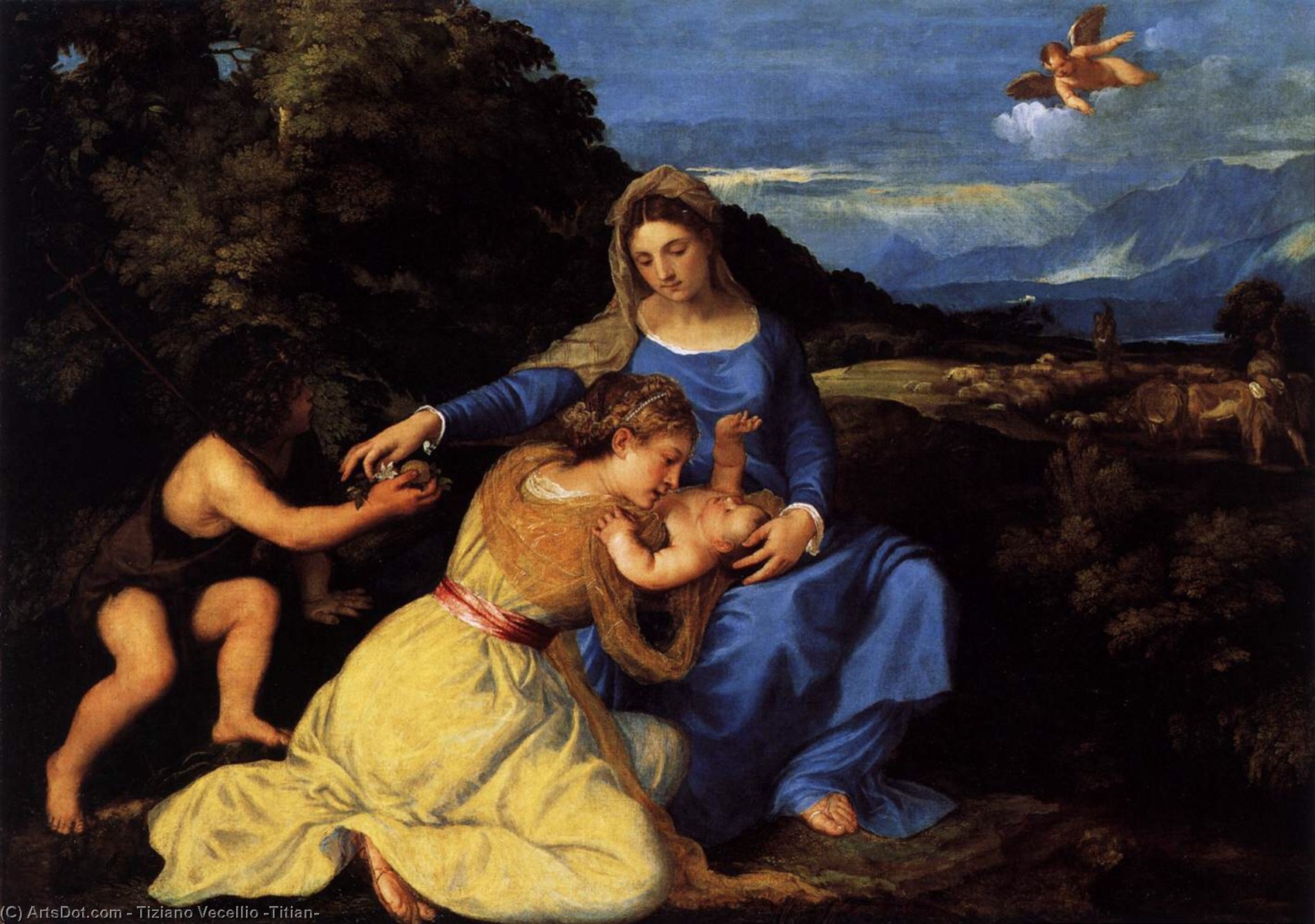 Madonna And Child With Saints — Titian