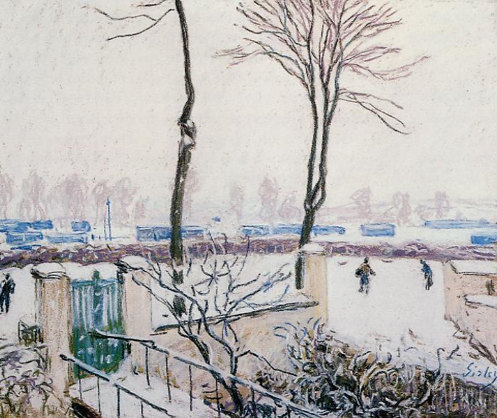 Approach To The Railway Station — Alfred Sisley