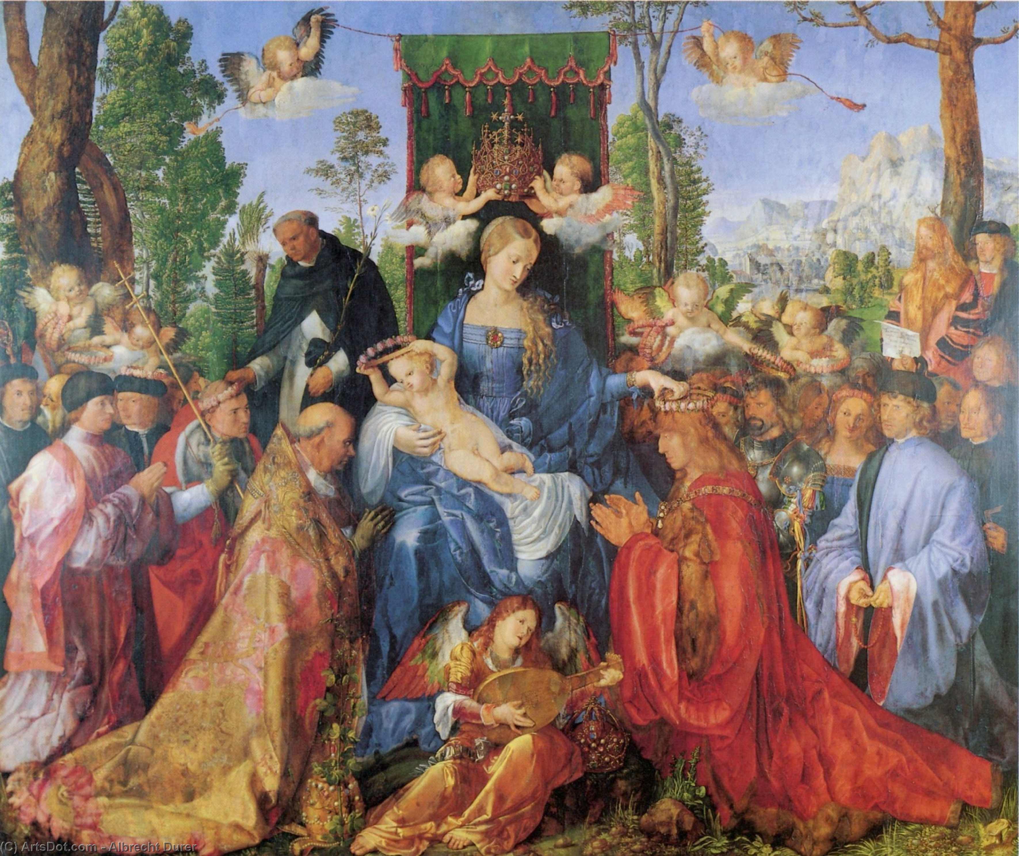 Die Marienfest Der Rosenkranz — Albrecht Dürer