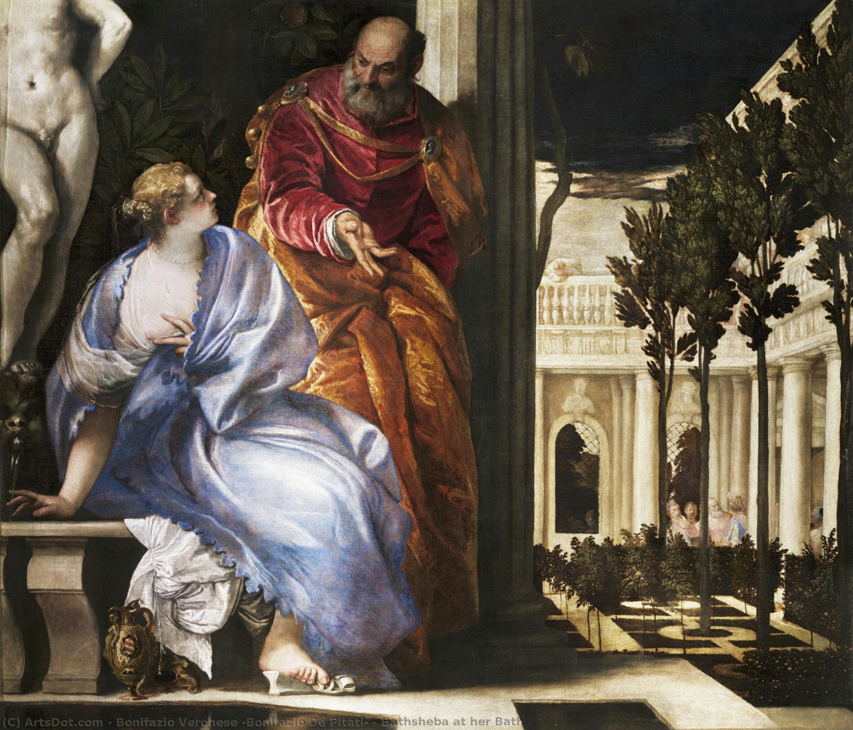 Bathsheba At Her Bath — Bonifazio Veronese (bonifazio De Pitati)
