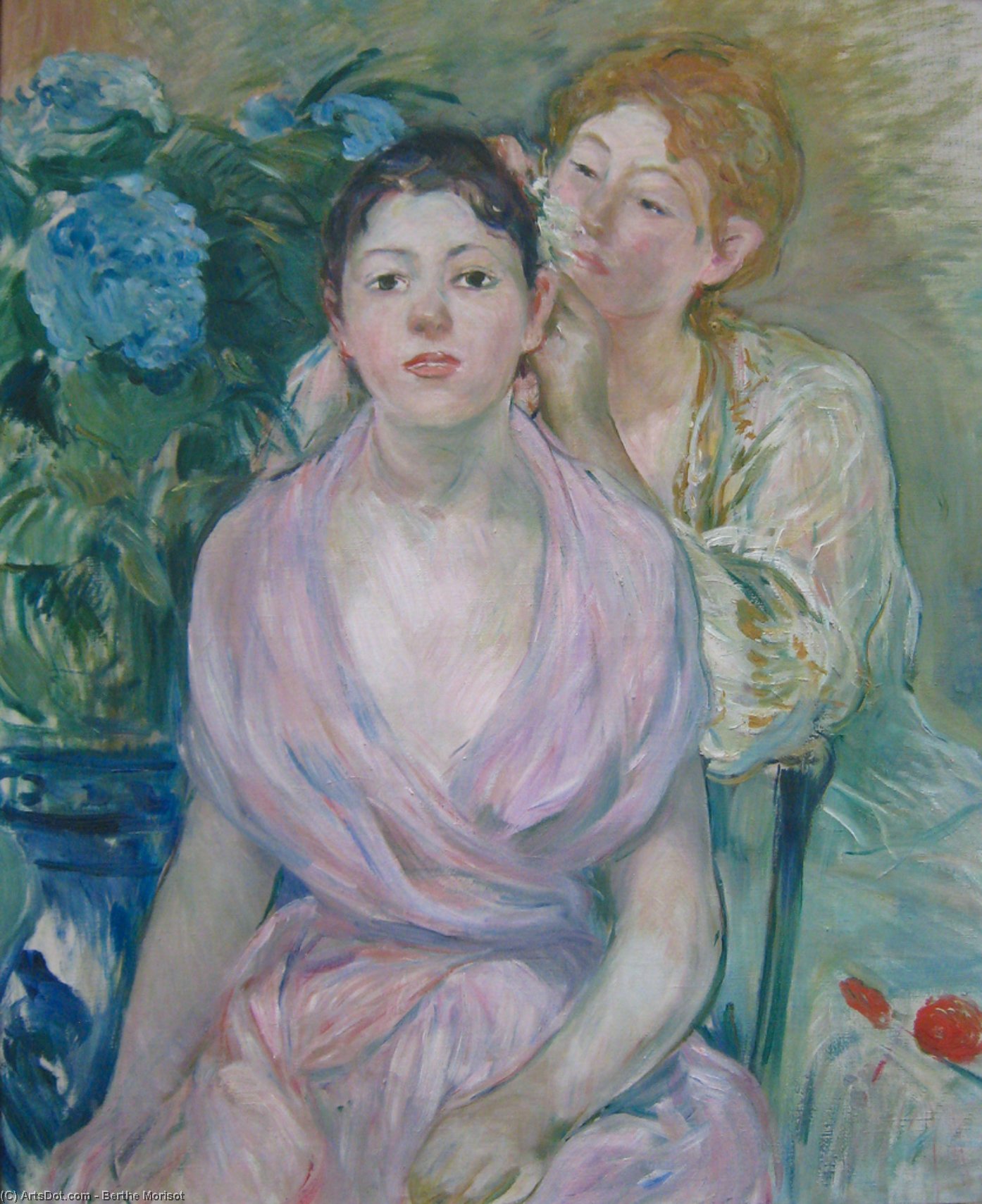 L'hortensia — Berthe Morisot