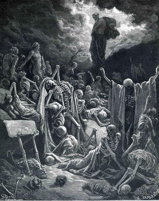 The Vision Of The Valley Of Dry Bones — Paul Gustave Doré