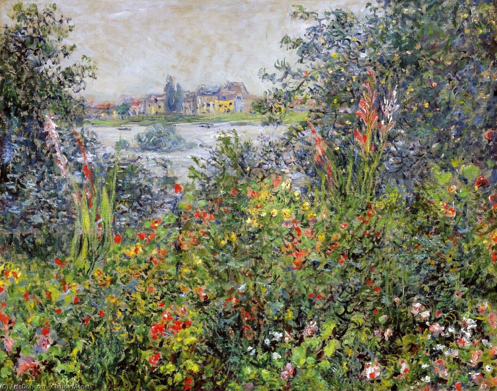 Flowers At Vetheuil — Claude Monet