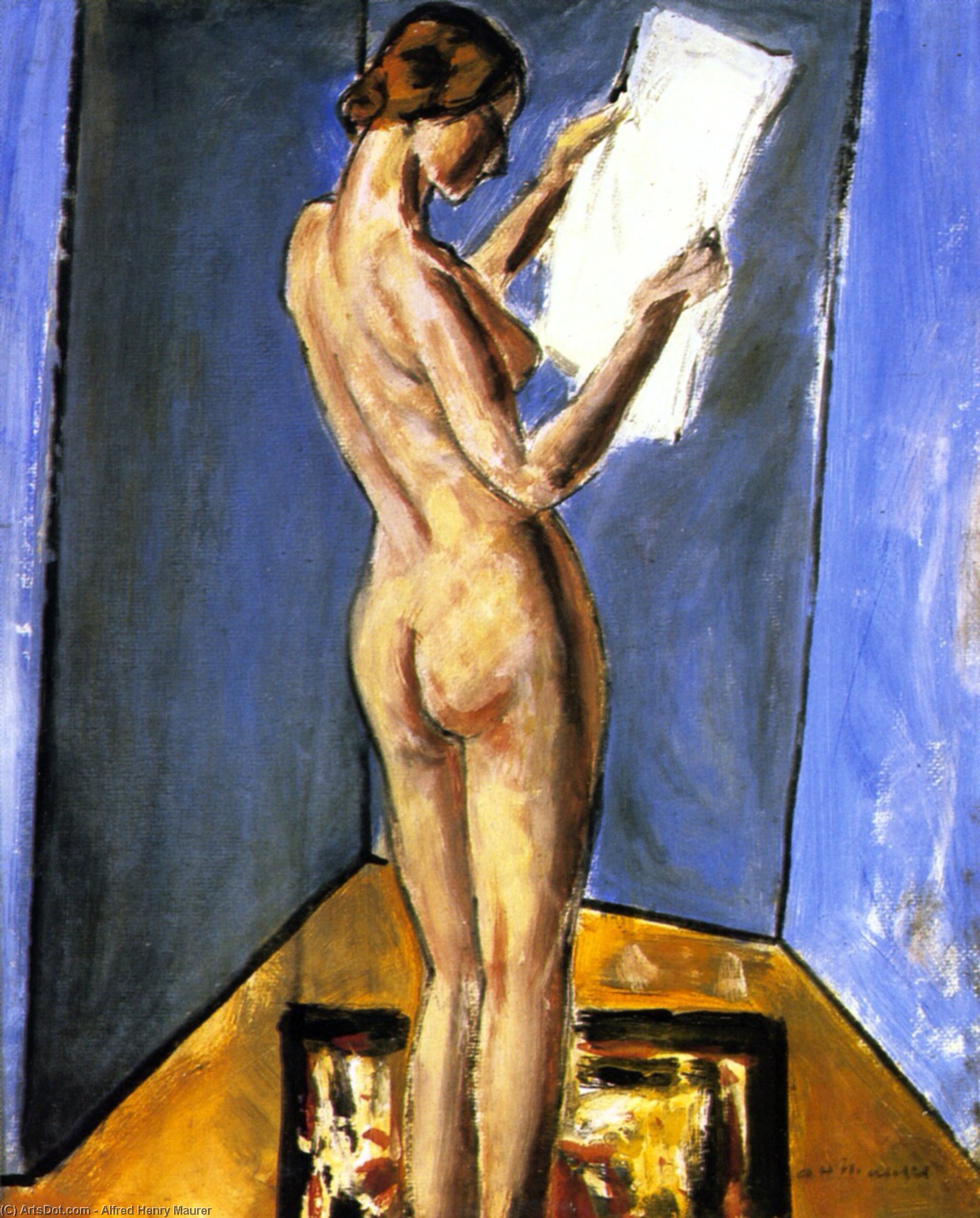 Nude Reading — Alfred Henry Maurer