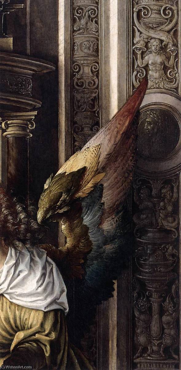 St Luke Drawing The Virgin (detail) — Jan Gossart