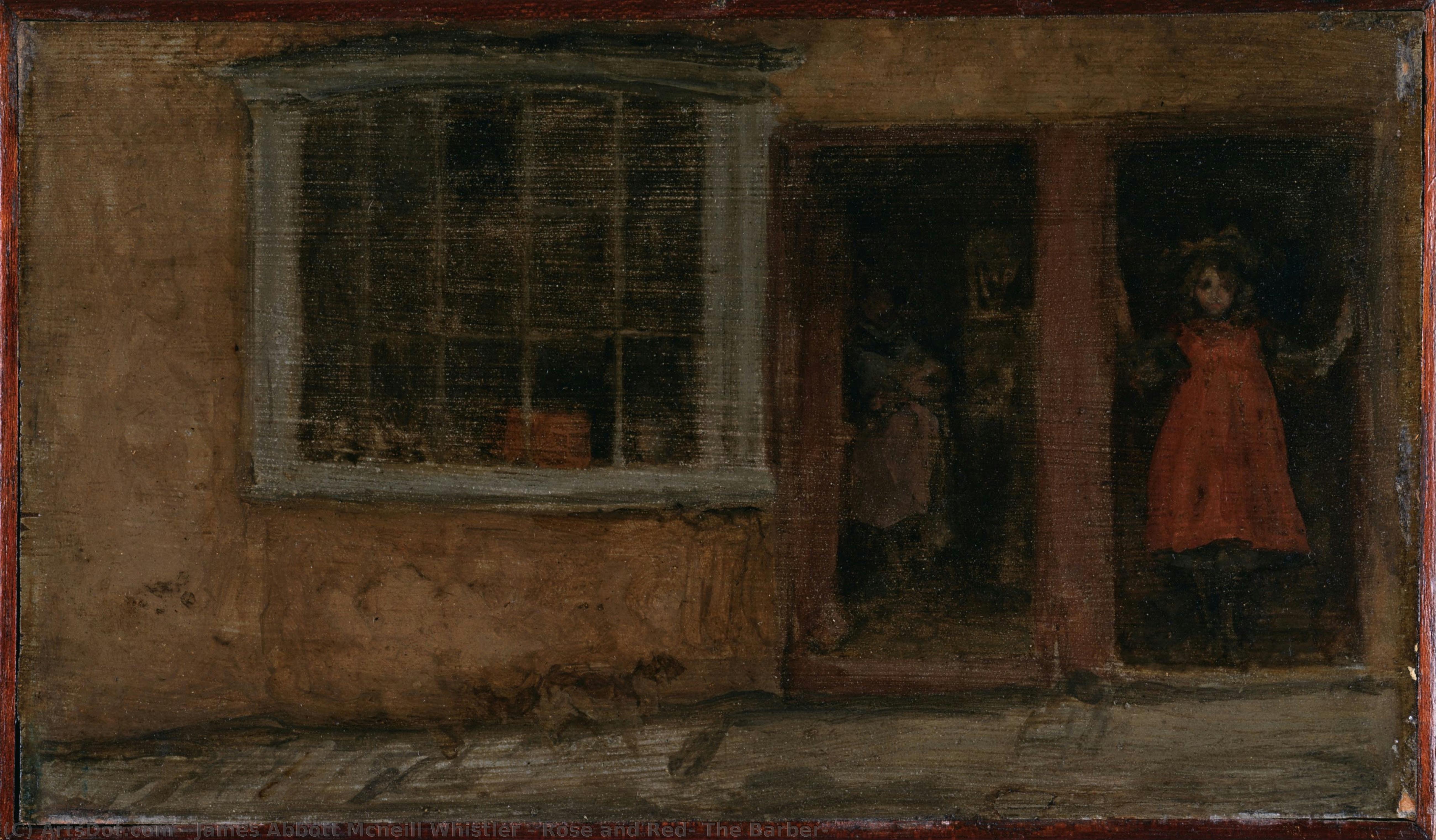 Rose And Red: The Barber — James Abbott Mcneill Whistler