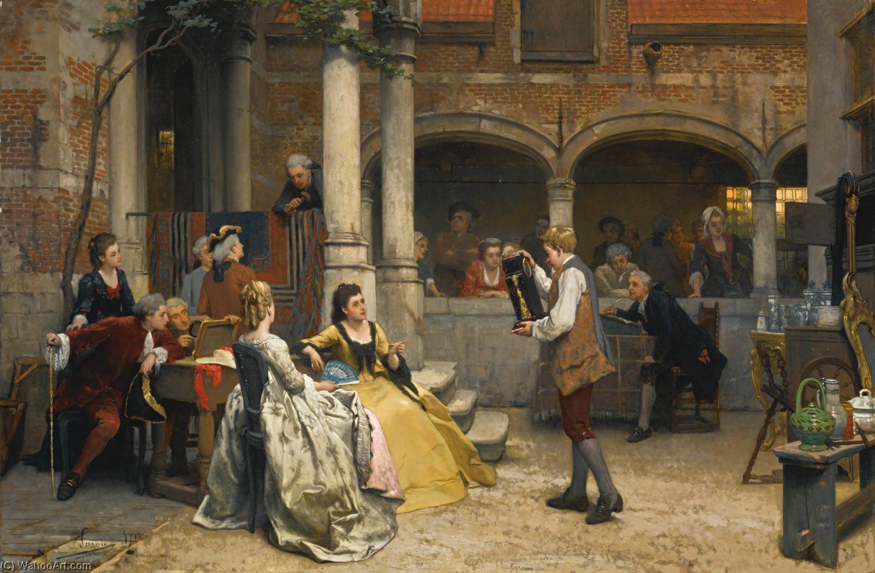 At The Auction — Auguste Serrure