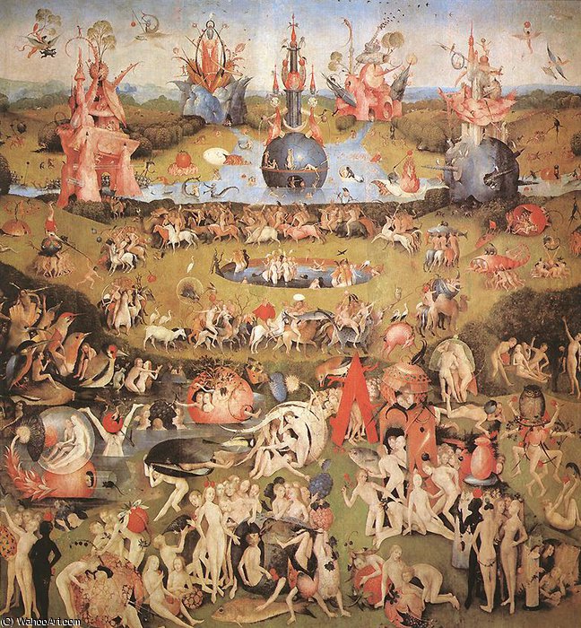 Garden Of Earthly Delights Central Panel Of The Triptych — Hieronymus Bosch