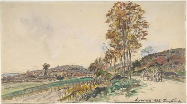 Road Near La Côte-saint-andré — Johan Barthold Jongkind