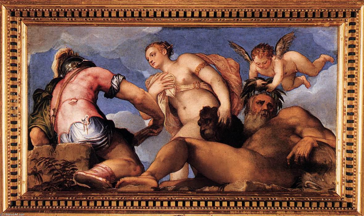 Venus Between Mars And Neptune — Giovanni Battista Zelotti