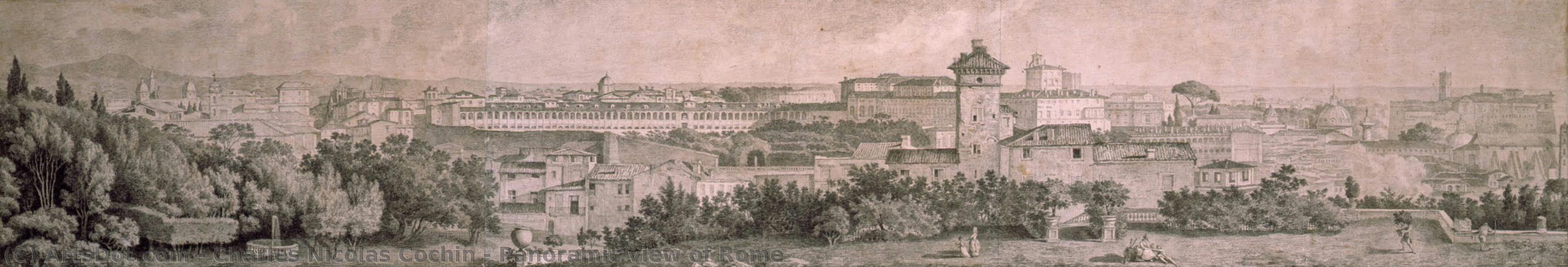 Panoramic View Of Rome — Charles Nicolas Cochin