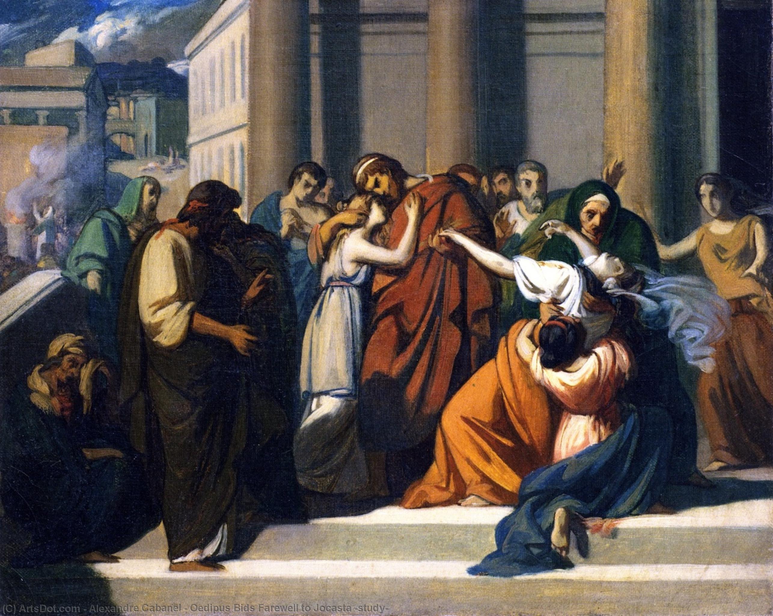 Oedipus Bids Farewell To Jocasta (study) — Alexandre Cabanel