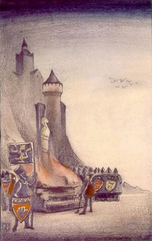 Jeanne D'arc. In The Fire. — Nicholas Roerich