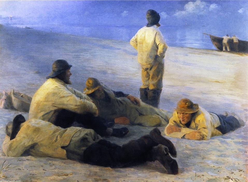 Fishermen On Skagens Beach — Peder Severin Kroyer